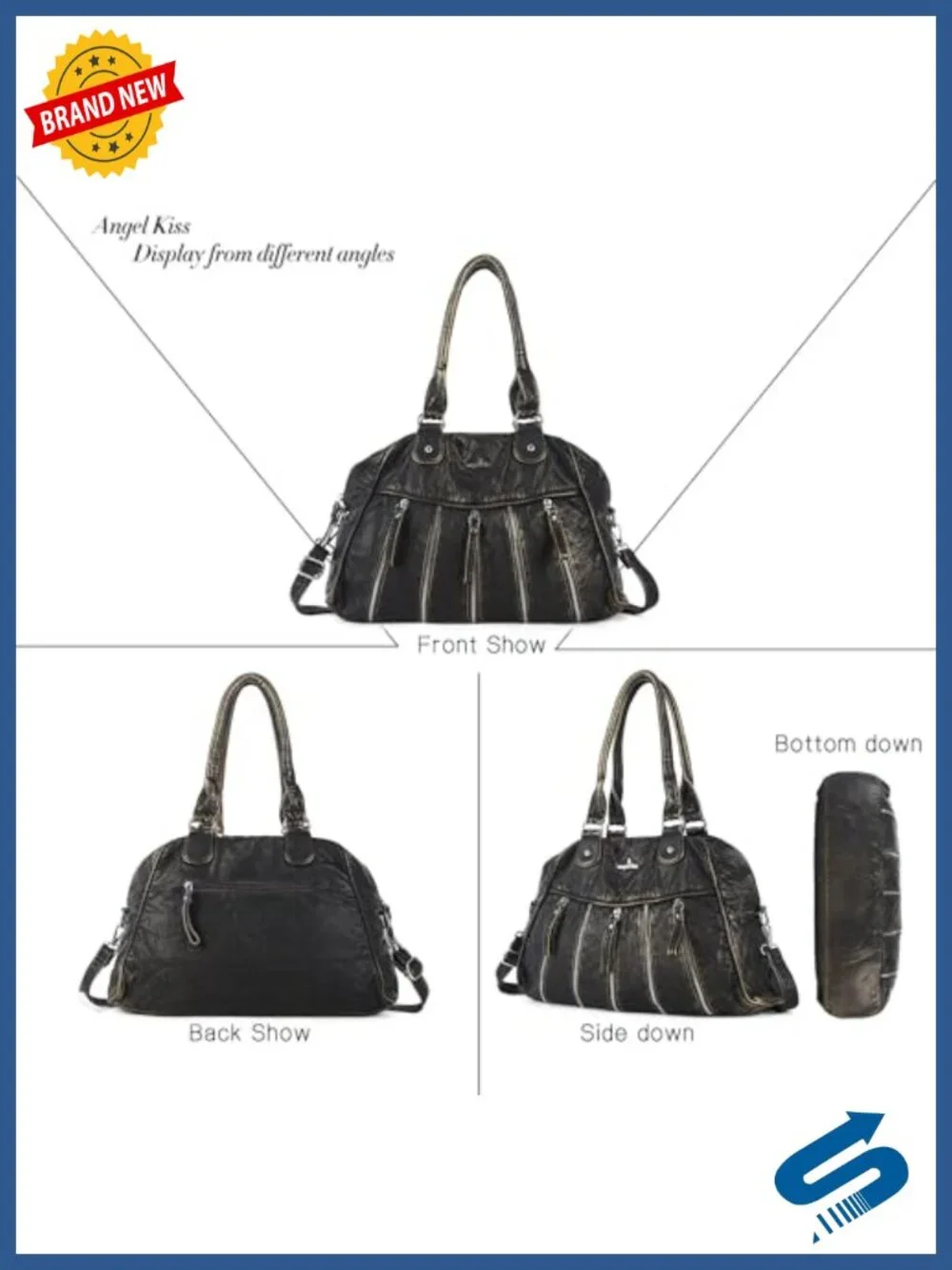Soft PU Leather Hobo Bag - Trendy Shoulder & Crossbody Purse for Women